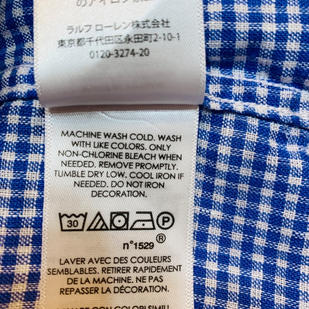 Ralph Lauren Mens Classic Fit Button Down Shirt Size Large 17 34/35 Blue Linen - Picture 11 of 13